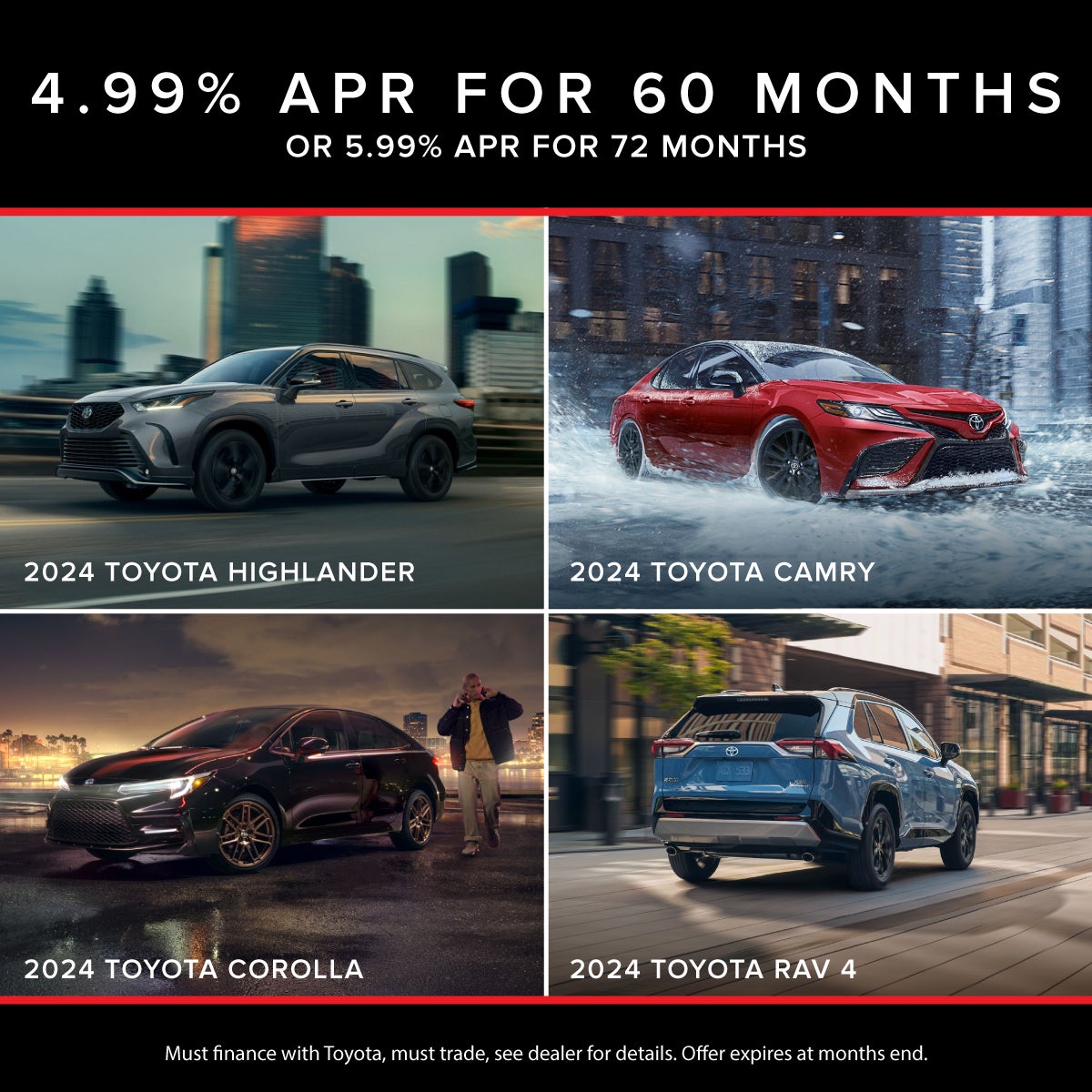 4.99% APR Toyota
