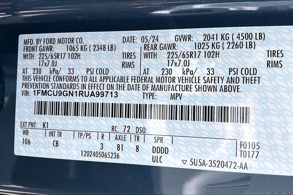 2024 Ford Escape Active