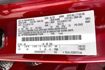 2022 Ford F-150 Lariat
