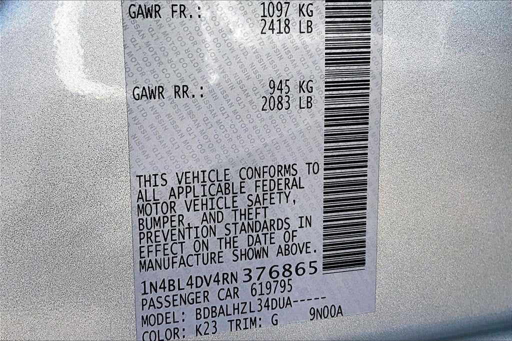 2024 Nissan Altima 2.5 SV