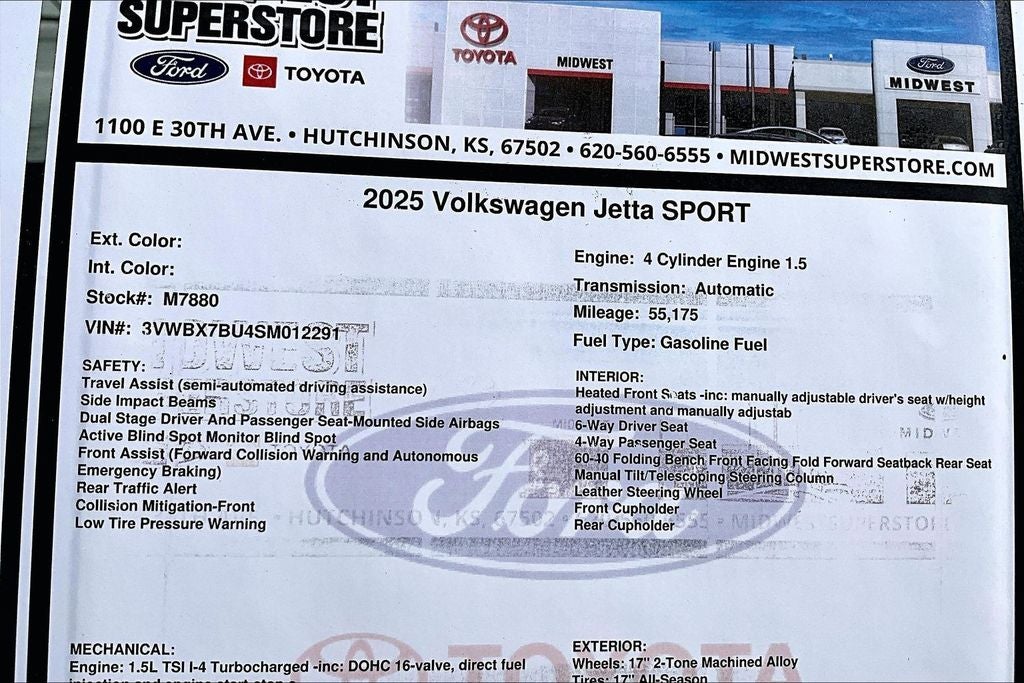 2025 Volkswagen Jetta 1.5T Sport
