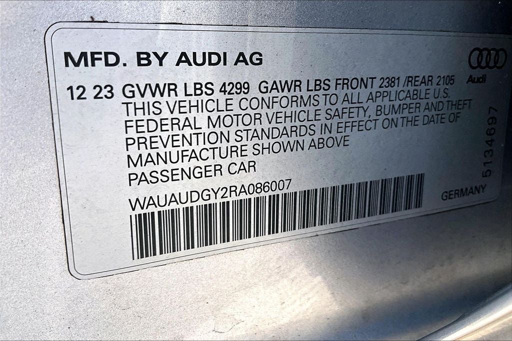 2024 Audi A3 40 Premium FrontTrak