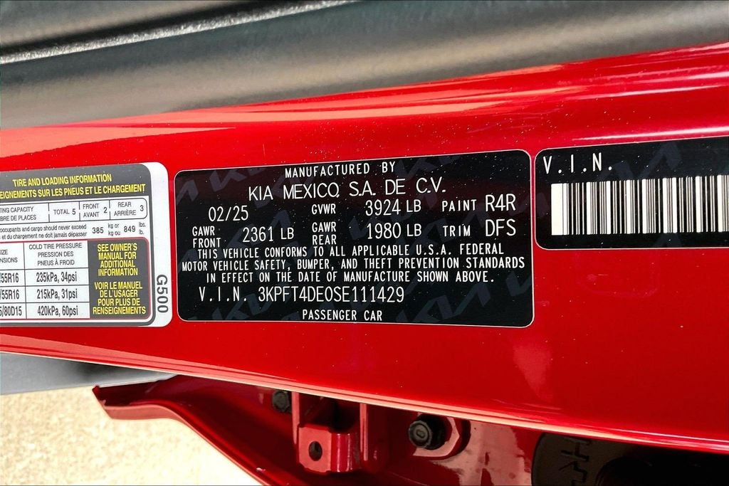 2025 Kia K4 LXS