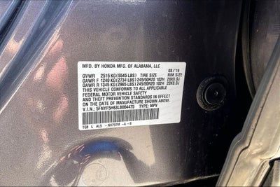 2020 Honda Pilot Touring 7 Passenger