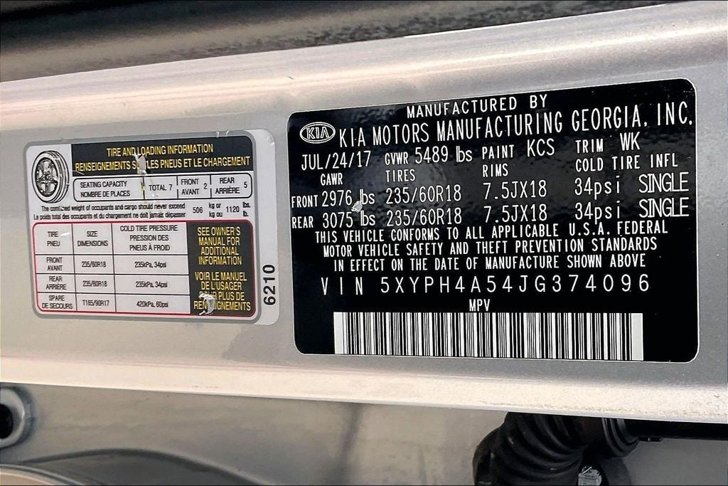 2018 Kia Sorento EX