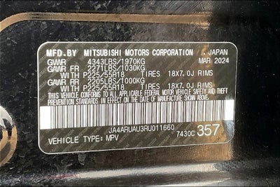 2024 Mitsubishi Outlander Sport 2.0 SE