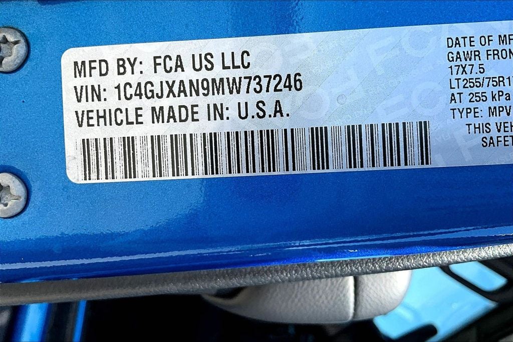 2021 Jeep Wrangler Willys Sport