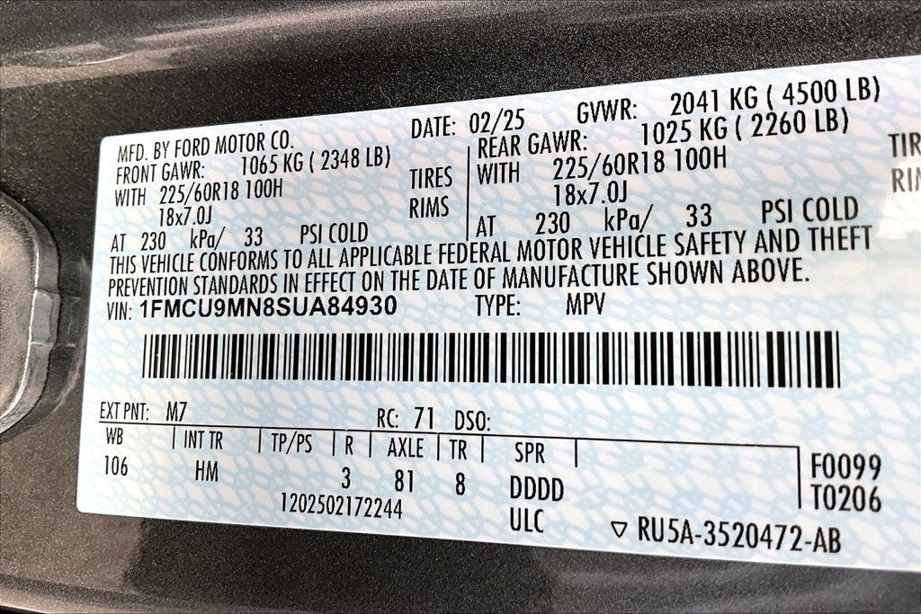 2025 Ford Escape ST-Line