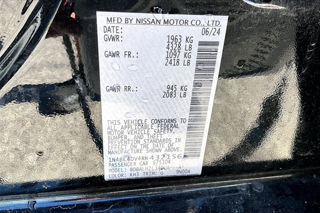 2024 Nissan Altima 2.5 SV