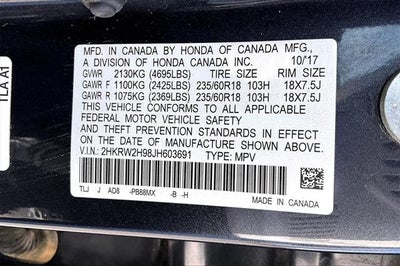 2018 Honda CR-V Touring