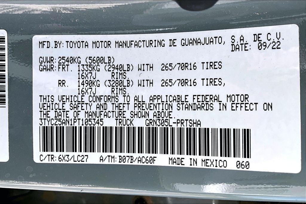 2023 Toyota Tacoma TRD Off-Road V6