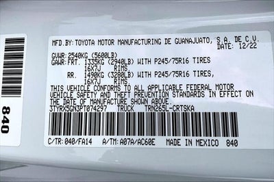 2023 Toyota Tacoma SR