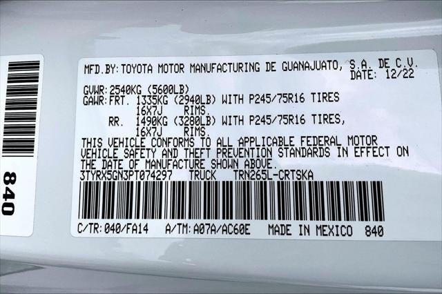 2023 Toyota Tacoma SR