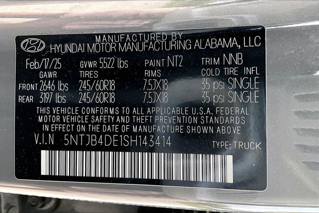 2025 Hyundai Santa Cruz SEL