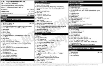 2017 Jeep Cherokee Latitude FWD