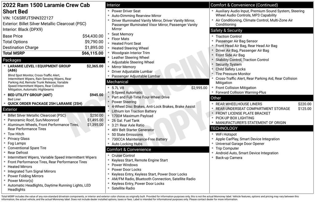 2022 RAM 1500 Laramie