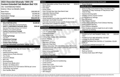 2022 Chevrolet Silverado 1500 LTD 4WD Double Cab Standard Bed Custom