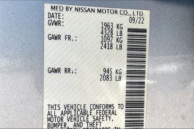 2023 Nissan Altima SL FWD