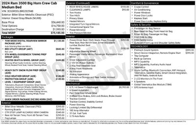 2024 RAM 3500 Big Horn Crew Cab 4x4 6'4' Box