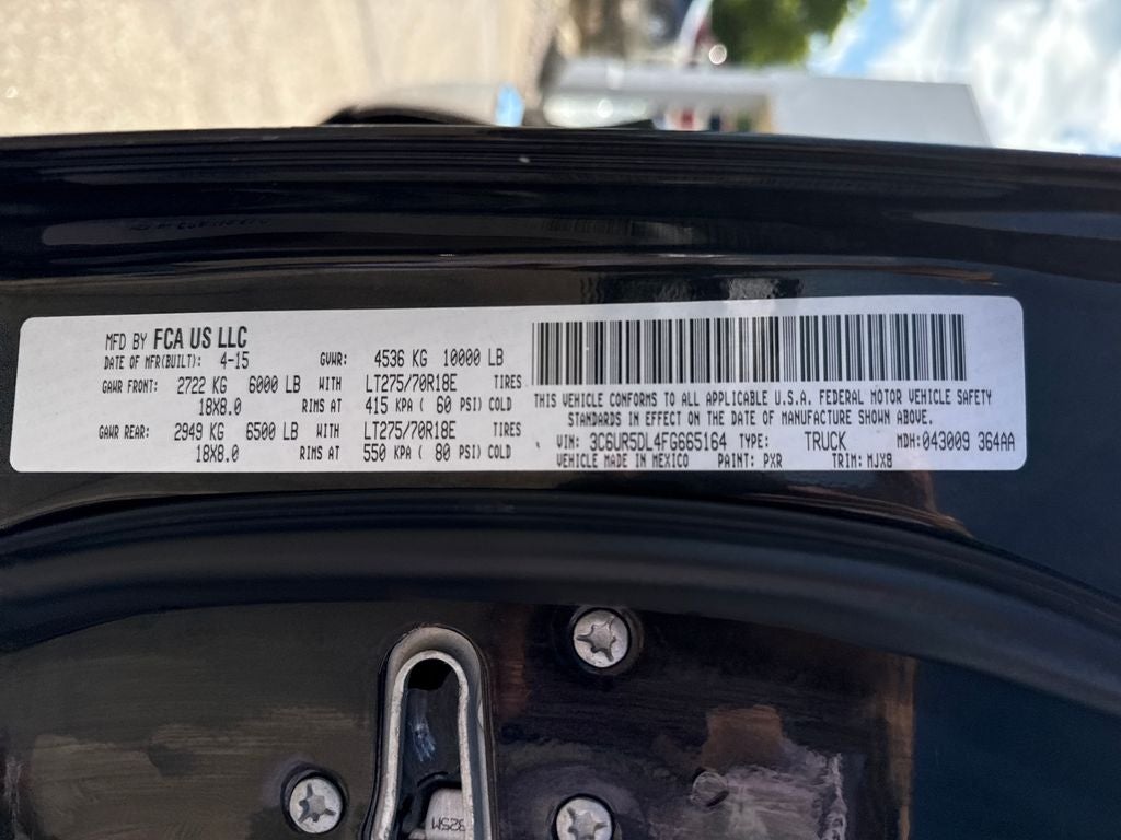 2015 RAM 2500 Lone Star