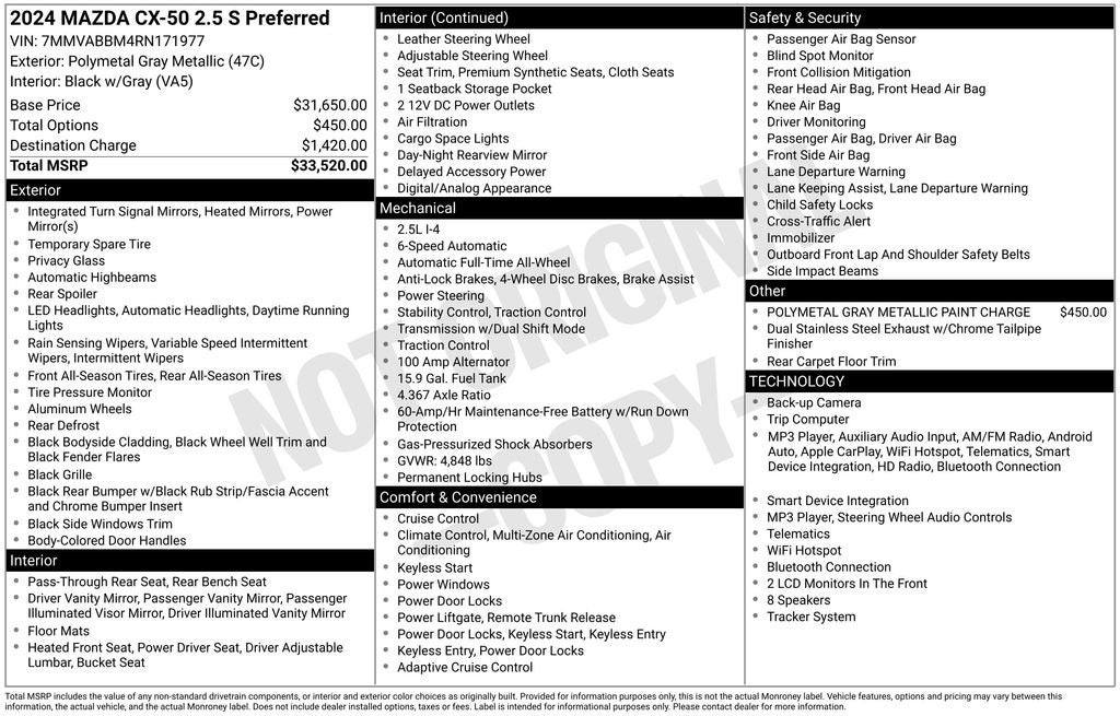 2024 Mazda Mazda CX-50 2.5 S Preferred