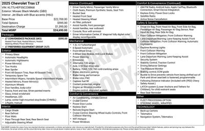 2025 Chevrolet Trax FWD LT