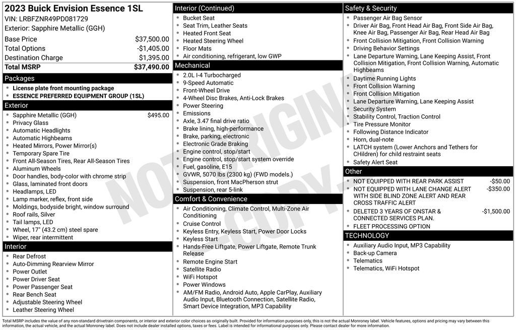 2023 Buick Envision Essence FWD