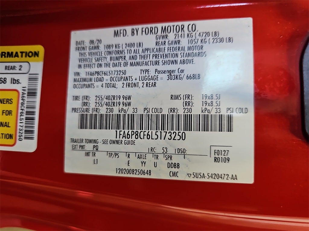 2020 Ford Mustang GT Premium