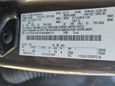 2017 Ford F-150 XLT