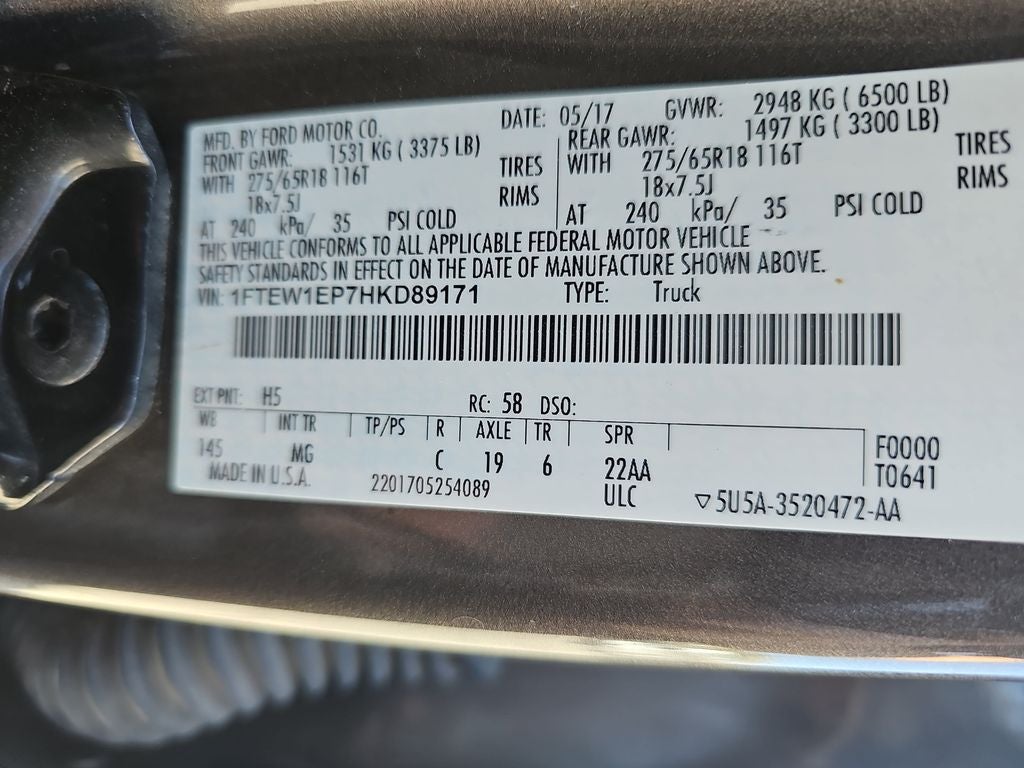 2017 Ford F-150 XLT