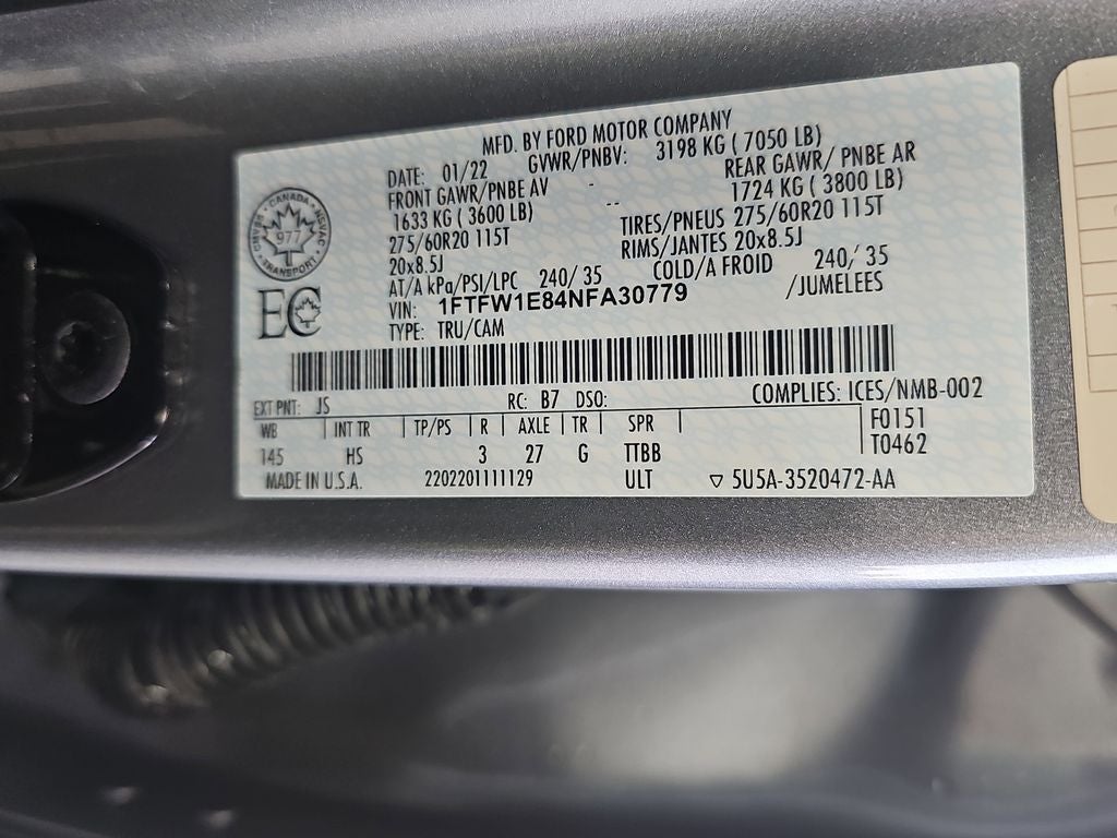 2022 Ford F-150 Lariat