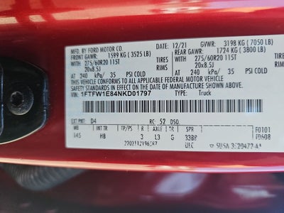 2022 Ford F-150 Lariat