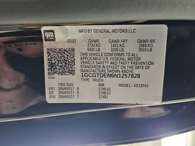 2022 Chevrolet Colorado Z71