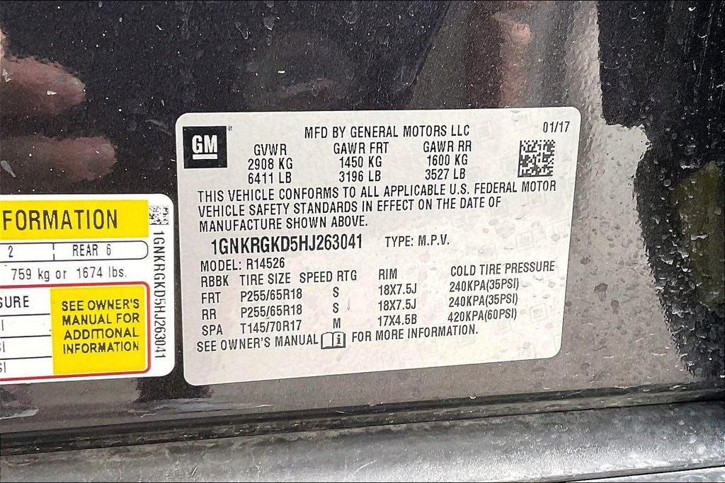 2017 Chevrolet Traverse LT 1LT