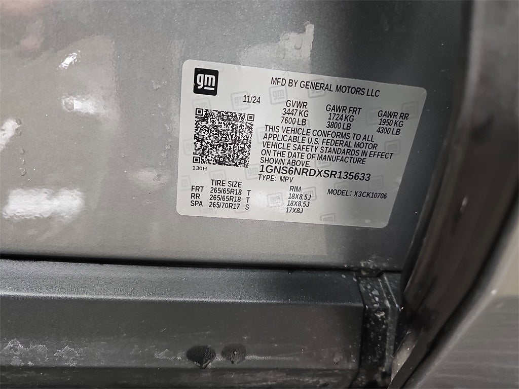 2025 Chevrolet Tahoe LT