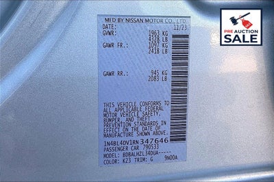 2024 Nissan Altima 2.5 SV