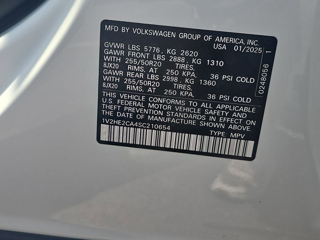 2025 Volkswagen Atlas Cross Sport 2.0T SE w/Technology