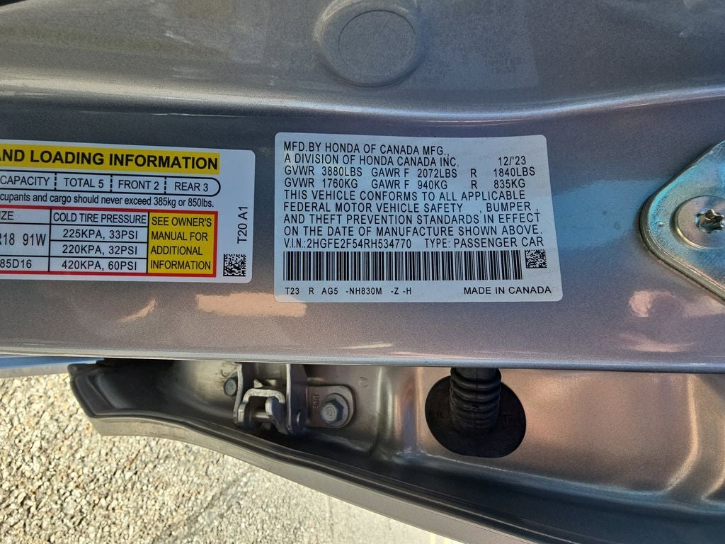 2024 Honda Civic Sport