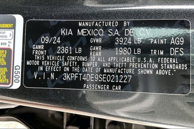 2025 Kia K4 LXS