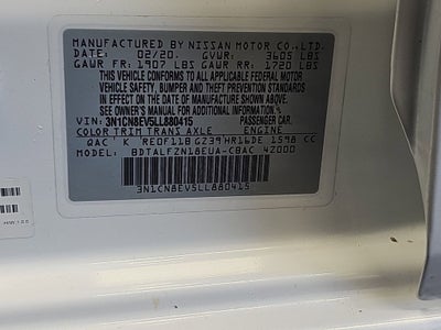 2020 Nissan Versa 1.6 SV