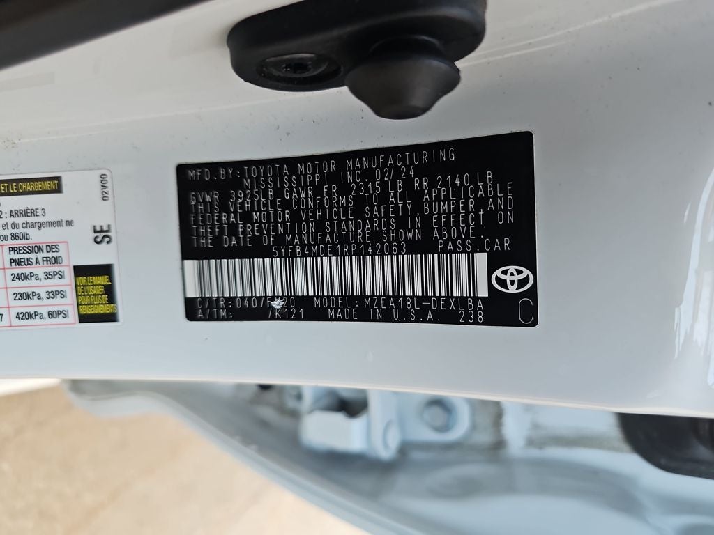 2024 Toyota Corolla LE