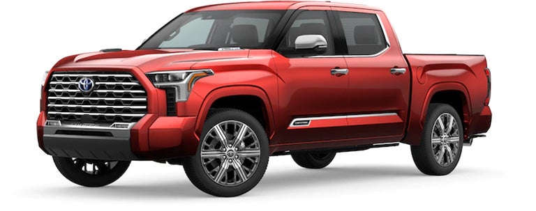 2022 Toyota Tundra Capstone in Supersonic Red | Midwest Toyota in Hutchinson KS